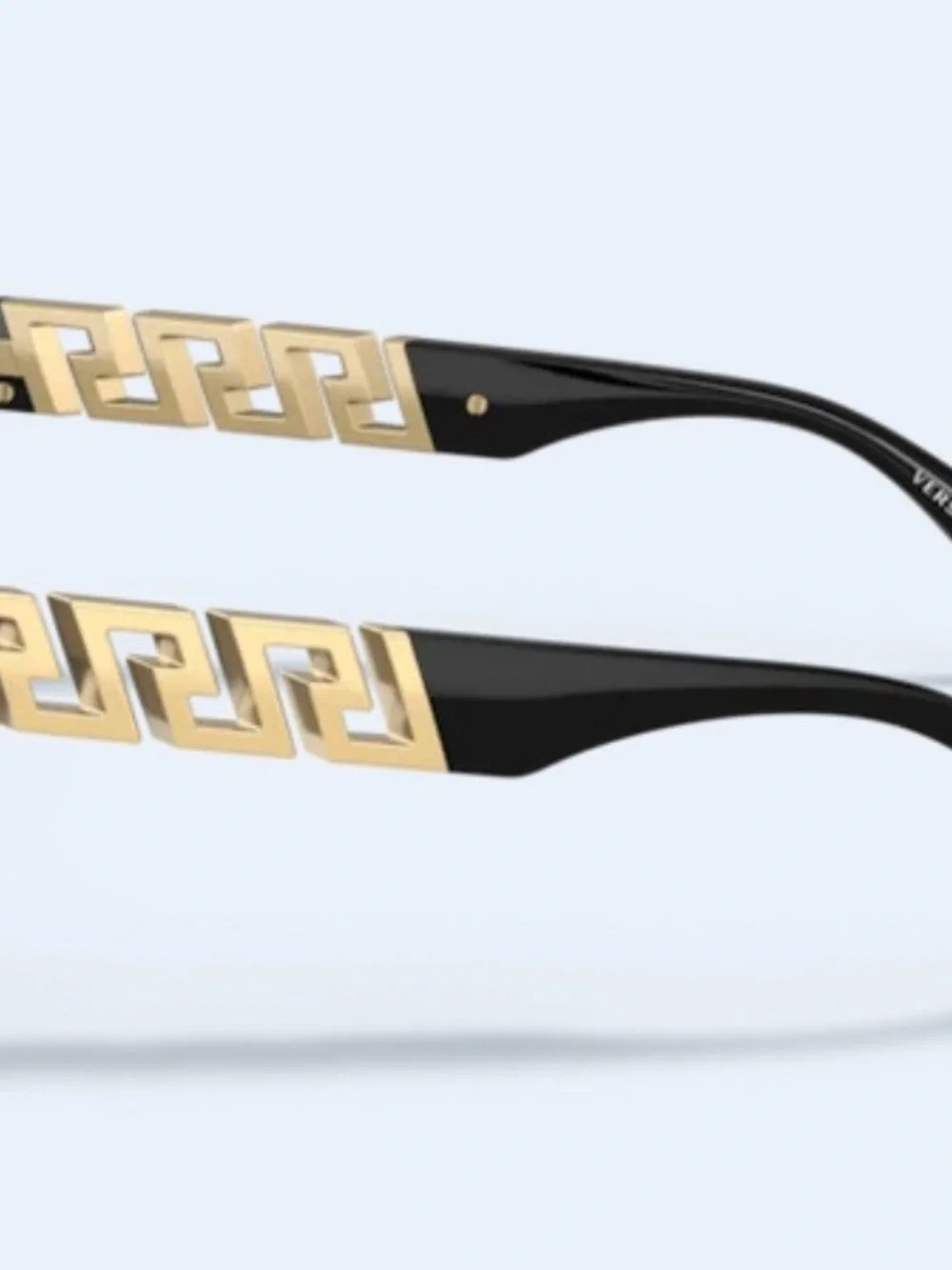 Versace Black Cat-Eye Sunglasses with Dark Lenses